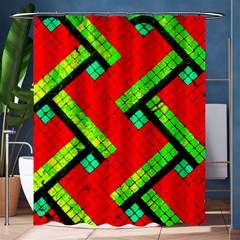 Pop Art Mosaic Shower Curtain 60  X 72  (medium)  by essentialimage365