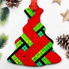 Pop Art Mosaic Ornament (christmas Tree)  by essentialimage365