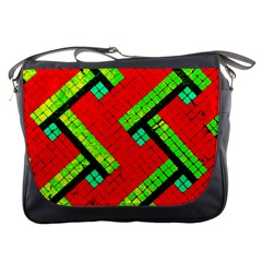 Pop Art Mosaic Messenger Bag by essentialimage365