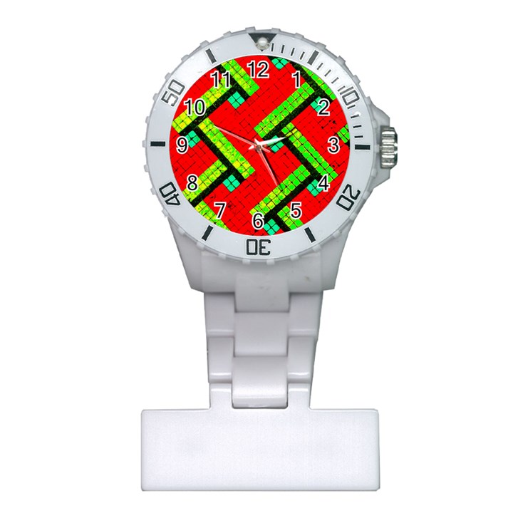 Pop Art Mosaic Plastic Nurses Watch