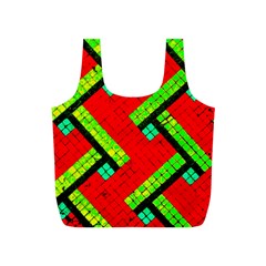 Pop Art Mosaic Full Print Recycle Bag (s) by essentialimage365