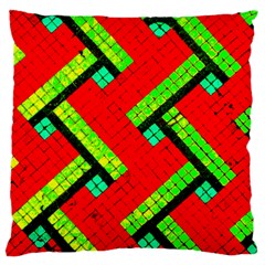 Pop Art Mosaic Large Flano Cushion Case (two Sides) by essentialimage365