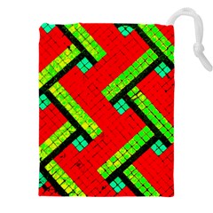 Pop Art Mosaic Drawstring Pouch (4xl) by essentialimage365