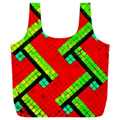 Pop Art Mosaic Full Print Recycle Bag (xxl) by essentialimage365