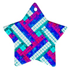 Pop Art Mosaic Ornament (star) by essentialimage365