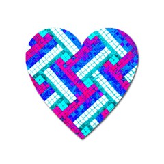 Pop Art Mosaic Heart Magnet by essentialimage365