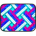 Pop Art Mosaic Fleece Blanket (Mini) 35 x27  Blanket