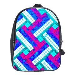 Pop Art Mosaic School Bag (large) by essentialimage365