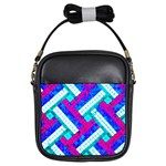 Pop Art Mosaic Girls Sling Bag Front