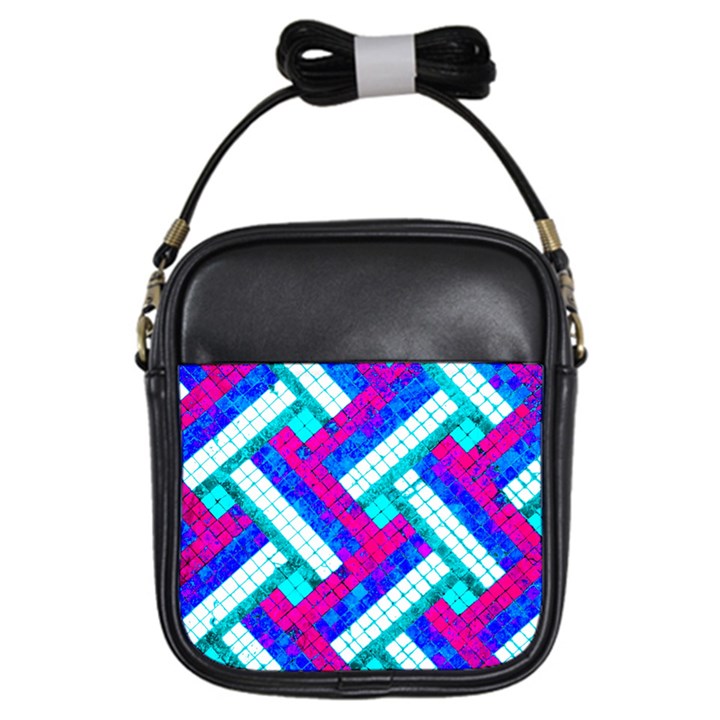 Pop Art Mosaic Girls Sling Bag