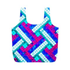 Pop Art Mosaic Full Print Recycle Bag (m) by essentialimage365