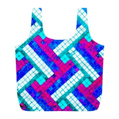 Pop Art Mosaic Full Print Recycle Bag (l) by essentialimage365