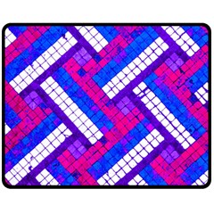 Pop Art Mosaic Fleece Blanket (medium)  by essentialimage365