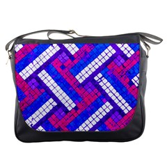 Pop Art Mosaic Messenger Bag by essentialimage365