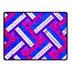 Pop Art Mosaic Double Sided Fleece Blanket (small)  by essentialimage365