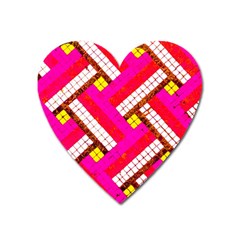 Pop Art Mosaic Heart Magnet by essentialimage365