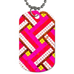 Pop Art Mosaic Dog Tag (one Side) by essentialimage365