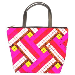 Pop Art Mosaic Bucket Bag by essentialimage365