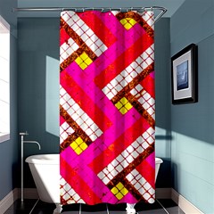 Pop Art Mosaic Shower Curtain 36  X 72  (stall)  by essentialimage365