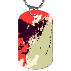 Abstract Colorful Pattern Dog Tag (two Sides) by AlphaOmega