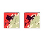 Abstract Colorful Pattern Cufflinks (Square) Front(Pair)