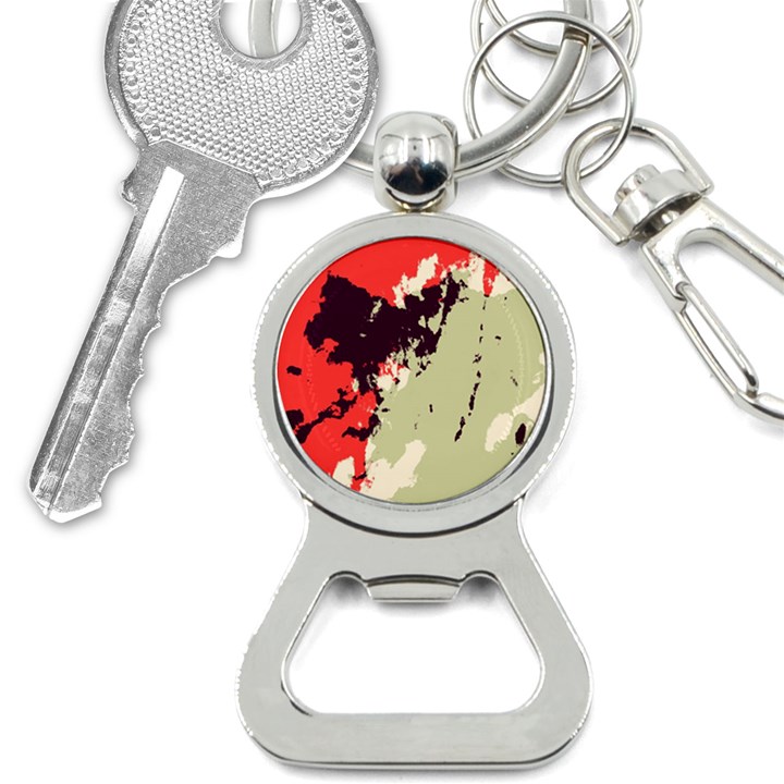 Abstract Colorful Pattern Bottle Opener Key Chain