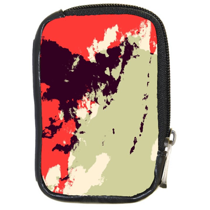 Abstract Colorful Pattern Compact Camera Leather Case