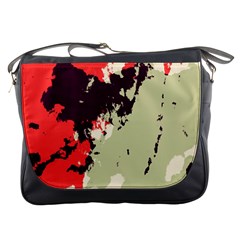 Abstract Colorful Pattern Messenger Bag by AlphaOmega