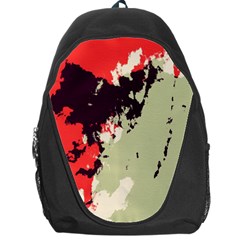 Abstract Colorful Pattern Backpack Bag by AlphaOmega