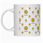 Uruguay Symbol Motif Pattern White Mugs Left