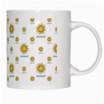 Uruguay Symbol Motif Pattern White Mugs Right