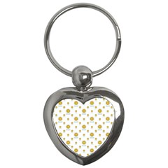 Uruguay Symbol Motif Pattern Key Chain (heart) by dflcprintsclothing