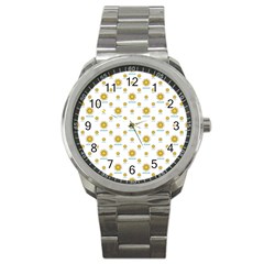 Uruguay Symbol Motif Pattern Sport Metal Watch by dflcprintsclothing