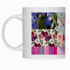 Pink Purple Aesthetic White Mugs by designsbymallika