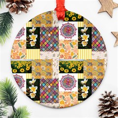 Yellow Aesthetics Ornament (round) by designsbymallika