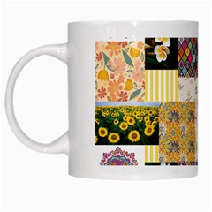 Yellow Aesthetics White Mugs by designsbymallika