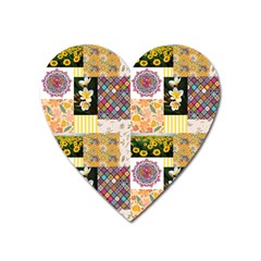 Yellow Aesthetics Heart Magnet by designsbymallika