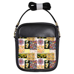 Yellow Aesthetics Girls Sling Bag by designsbymallika