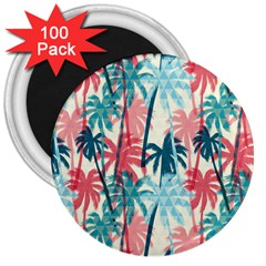 Tropical Love 3  Magnets (100 Pack) by designsbymallika