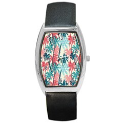 Tropical Love Barrel Style Metal Watch by designsbymallika