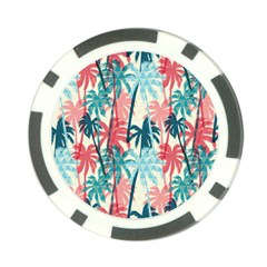 Tropical Love Poker Chip Card Guard by designsbymallika