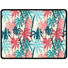 Tropical Love Double Sided Fleece Blanket (large)  by designsbymallika