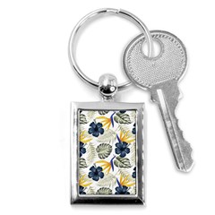 Tropical Blue Love Key Chain (rectangle) by designsbymallika