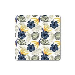 Tropical Blue Love Square Magnet by designsbymallika