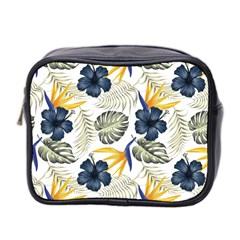 Tropical Blue Love Mini Toiletries Bag (two Sides) by designsbymallika