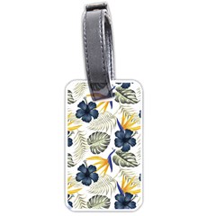 Tropical Blue Love Luggage Tag (one Side) by designsbymallika