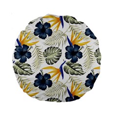 Tropical Blue Love Standard 15  Premium Round Cushions by designsbymallika