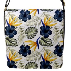 Tropical Blue Love Flap Closure Messenger Bag (s) by designsbymallika