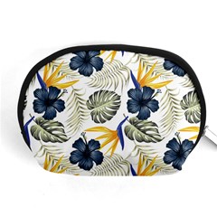 Tropical Blue Love Accessory Pouch (medium) by designsbymallika