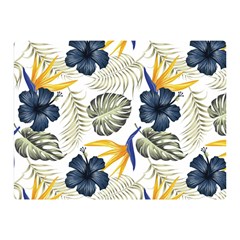 Tropical Blue Love Double Sided Flano Blanket (mini)  by designsbymallika